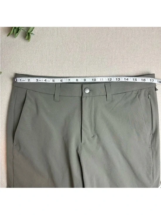 Lululemon Men's Size 34x31 Commission Pant Slim Gray Warpstreme M5975S - Picture 13 of 16